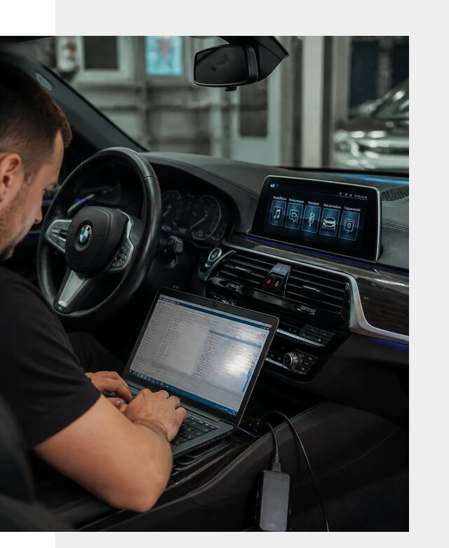 Русификация мультимедиа BMW для авто под ключ в Рославле